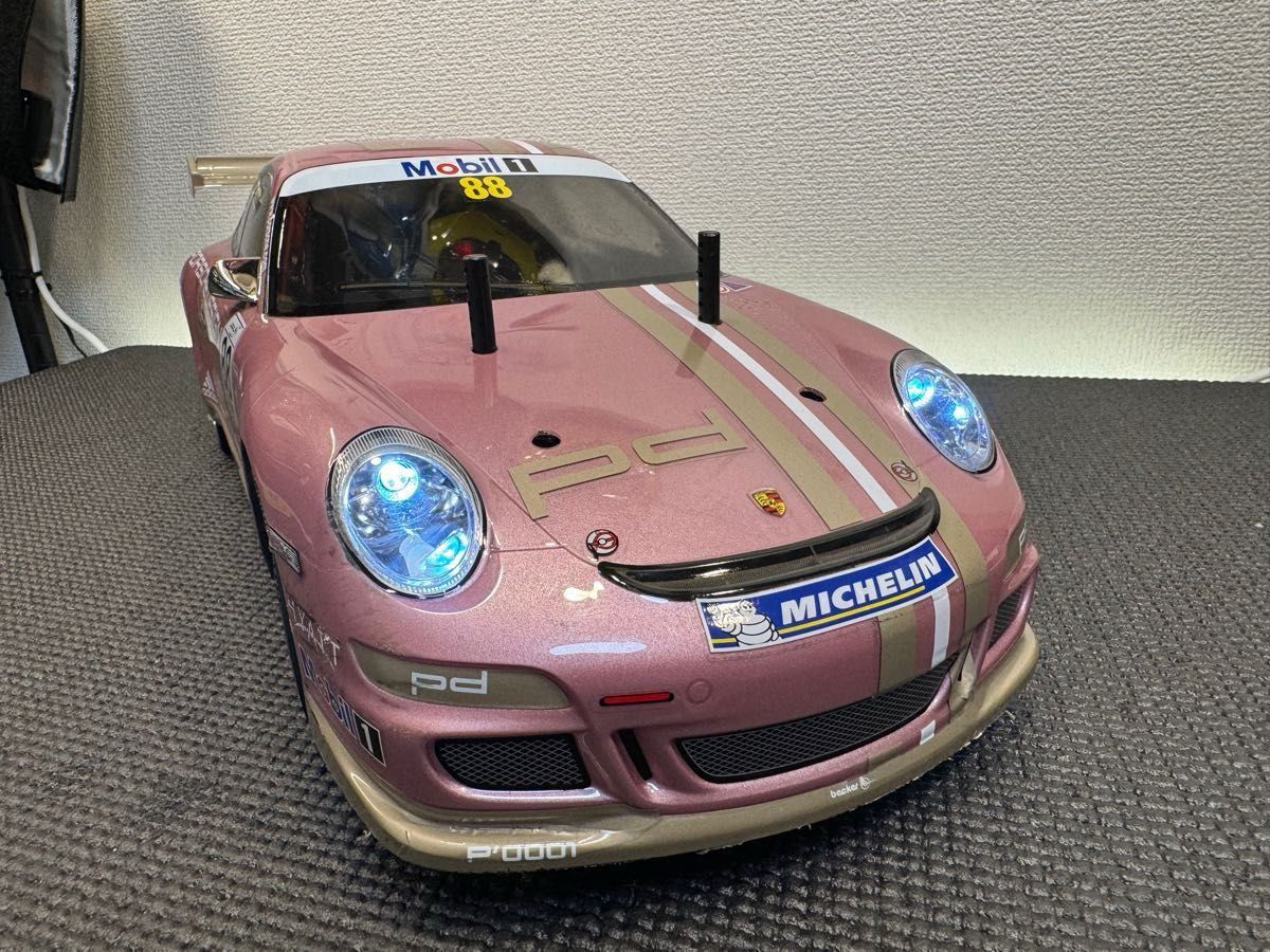 タミヤTT-02シャーシ ポルシェ911 GT3 カップカー タイプ997 タミヤTT-02シャーシ ポルシェ911 GT3 カップカー タイプ997