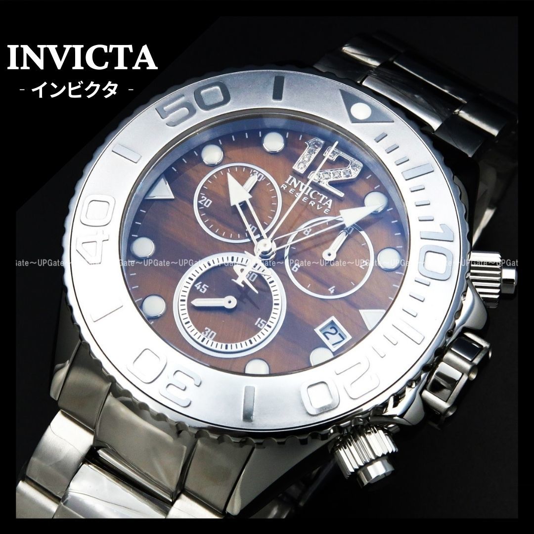 最高級★ダイヤ＆タイガーアイ文字盤 INVICTA Reserve 45366　インビクタ　リザーブ