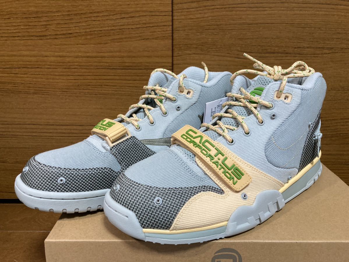 29cm US11【新品未使用・国内黒タグ付】TRAVIS SCOTT NIKE AIR TRAINER 1 SP GREY HAZE トラヴィス スコット トレーナー カクタスジャック