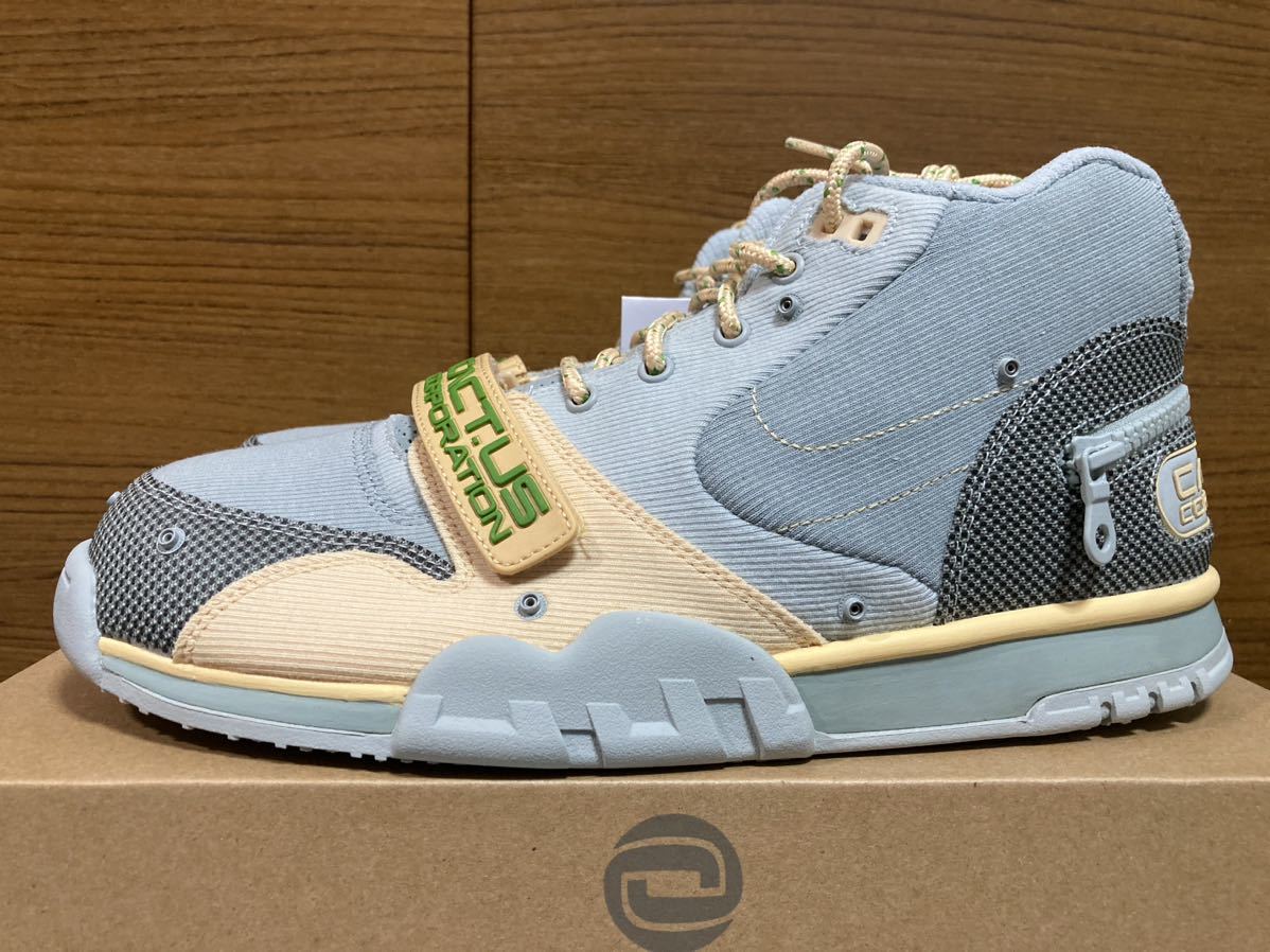 29cm US11【新品未使用・国内黒タグ付】TRAVIS SCOTT NIKE AIR TRAINER 1 SP GREY HAZE トラヴィス スコット トレーナー カクタスジャック