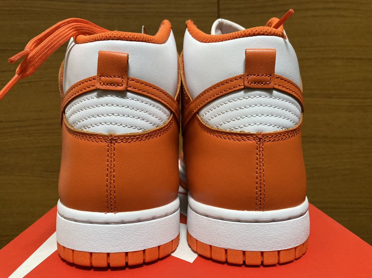 29cm US11【新品未使用・国内黒タグ付】 NIKE DUNK HI RETRO SYRACUSE Orange Blaze ダンク ハイ レトロ シラキュース オレンジブレイズ_画像5