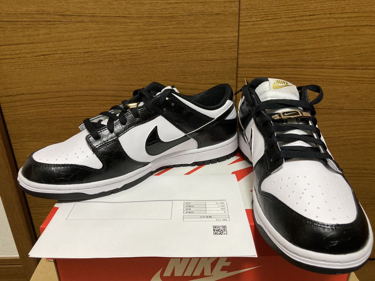 29cm US11【新品未使用・国内黒タグ付】 NIKE DUNK LOW RETRO SE World Champ WHITE BLACK ナイキ ダンク ロー PANDA パンダ 白 黒