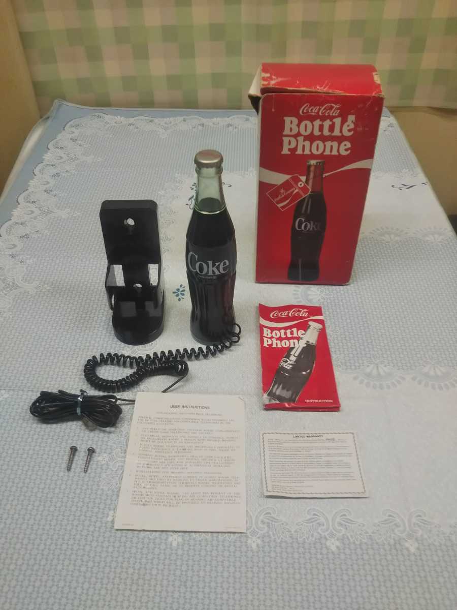 コカ・コーラ レトロ 　　　壁掛け　　　 電話 bottle phone 動作未確認
