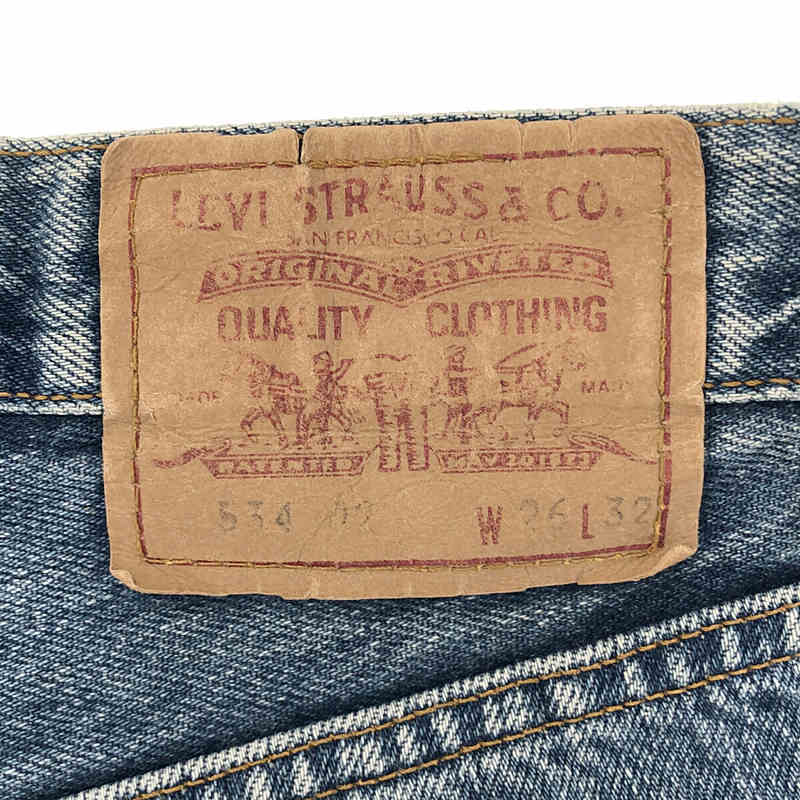 Levi's / リーバイス | 90s ヴィンテージ 140周年モデル 534-0216 デニムパンツ | W26 | インディゴ | レディース_画像7