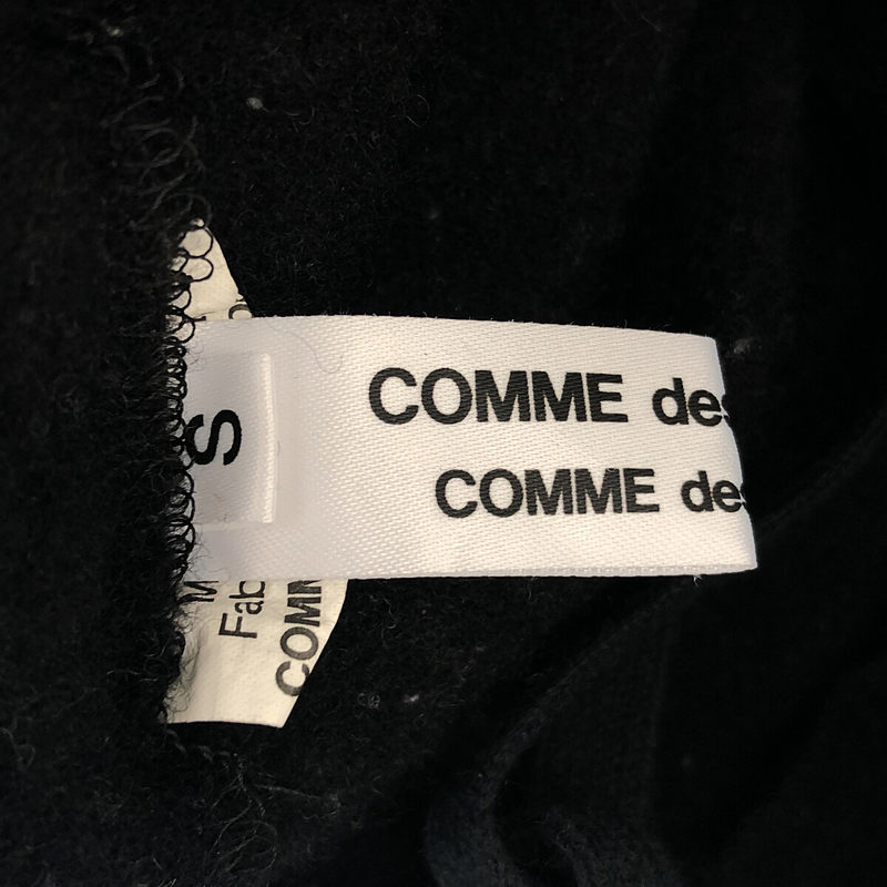 COMME des GARCONS COMME des GARCONS / コムコム | 2021AW | ネップウール 縮絨 タック ワイド ロングスカート | S | ブラック_画像5