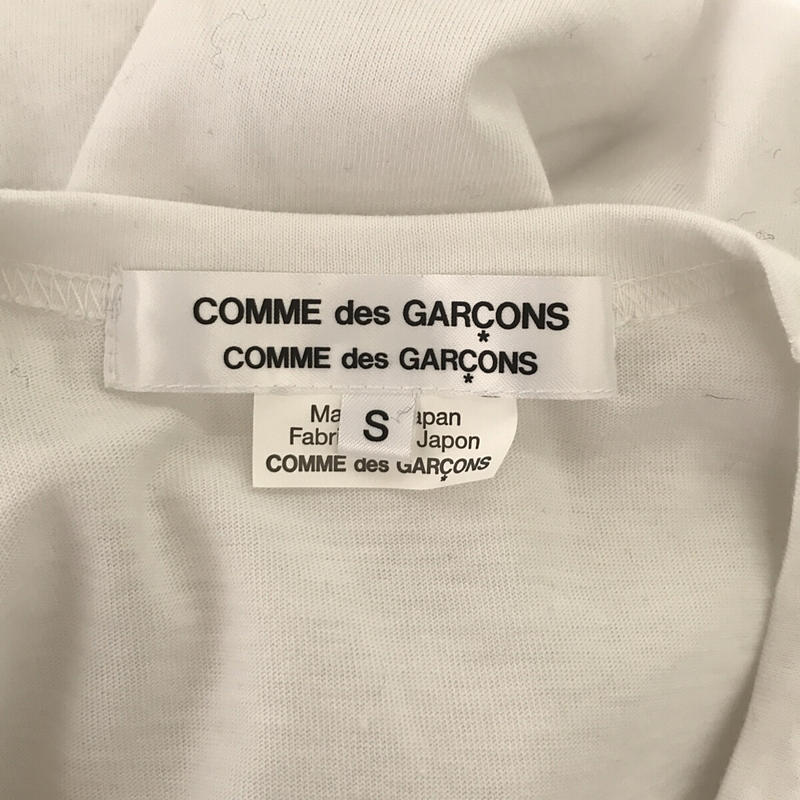 [ прекрасный товар ] COMME des GARCONS COMME des GARCONS / com com | 2022SS | цельный роза хлопок вырез лодочкой футболка | S | белый 