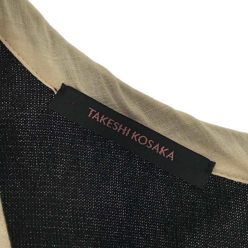 TAKESHI KOSAKA by Y's Pink Label / タケシコウサカバイワイズピンクレーベル | Aライン コットン ロングワンピース | ブラック_画像5
