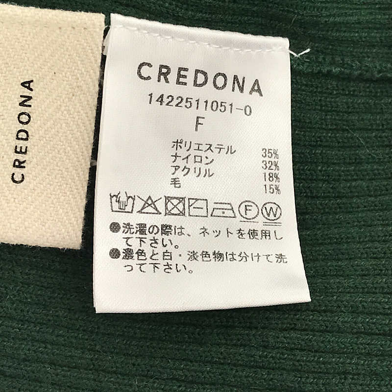 【美品】 CREDONA / クレドナ | リブタートルネックニット | F | グリーン | レディース_画像6