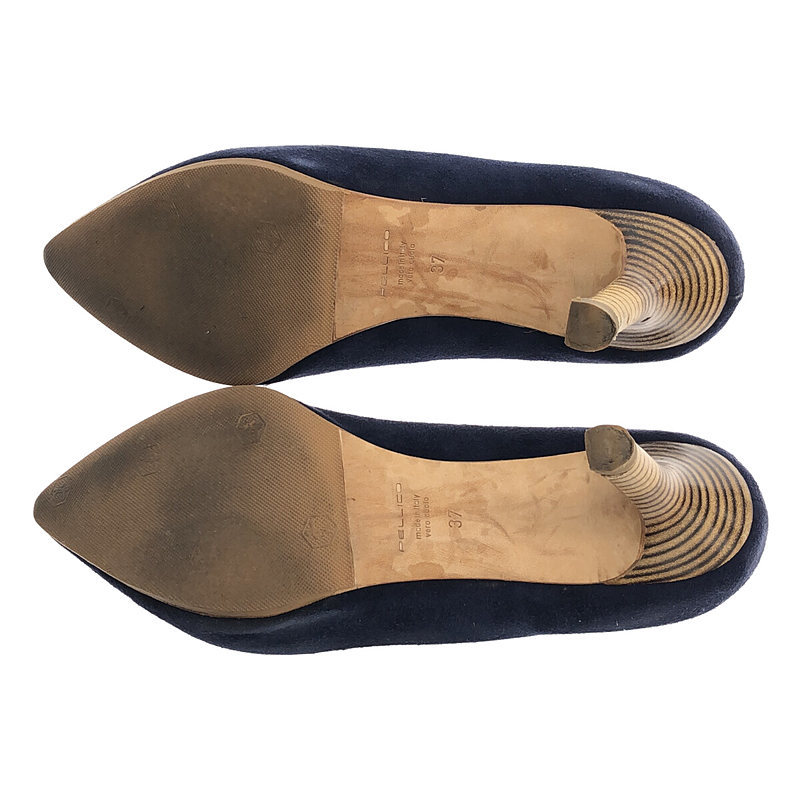 PELLICO / Perry ko| ANDREA Andre a suede po Inte dotu heel pumps | 37 | navy | lady's 
