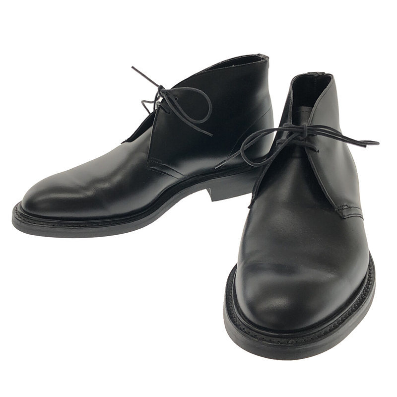 【新品】 Joseph Cheaney / ジョセフチーニー | CROWFIELD / クロウフィールド レザー チャッカブーツ 革靴 | 7 | black | メンズ