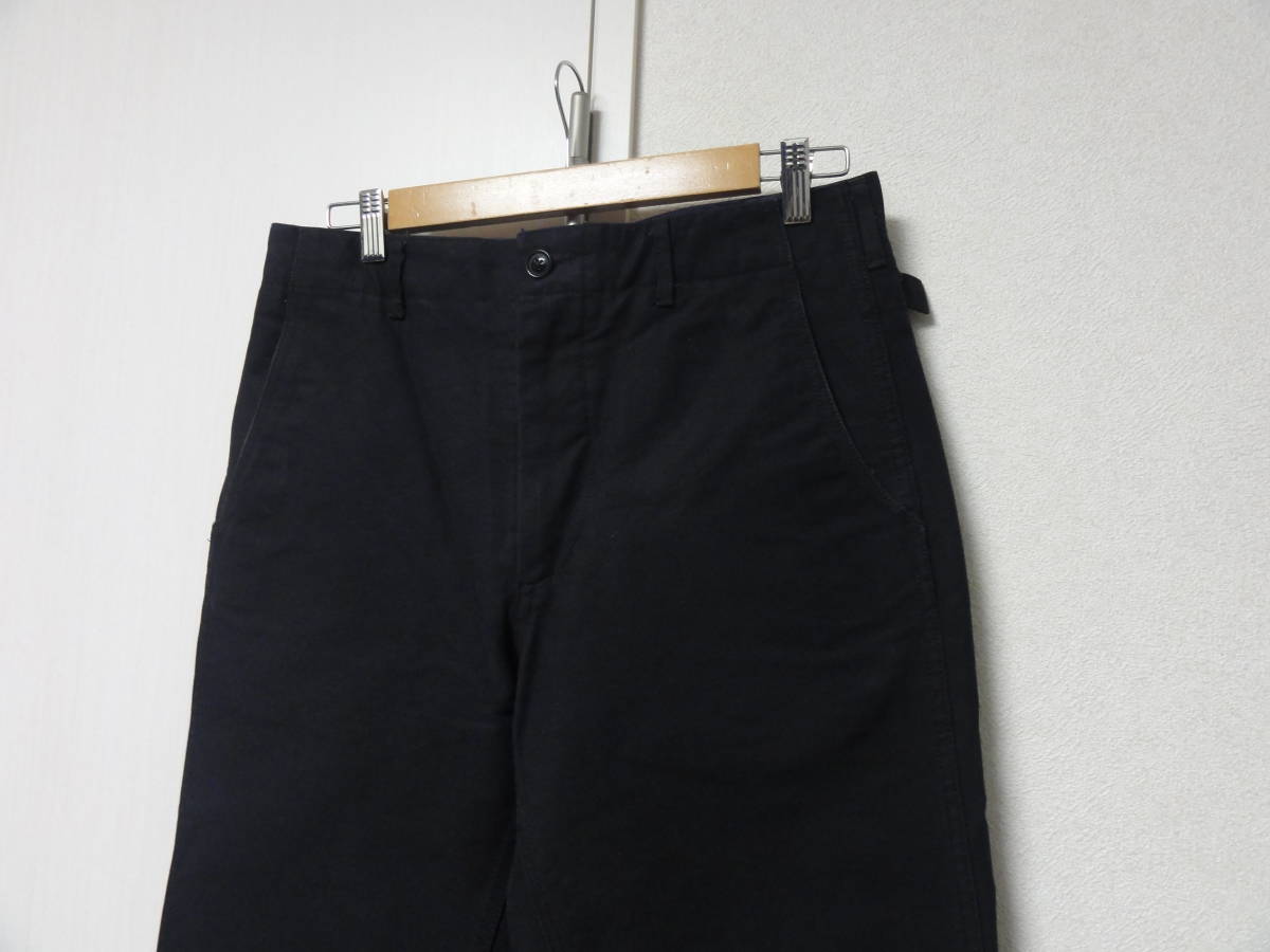 Engineered Garments Ground Pant Cotton Double Cloth エンジニアードガーメンツ グラウンド パンツ 32 ブラック 黒_画像3