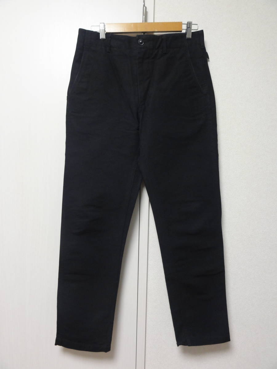 Engineered Garments Ground Pant Cotton Double Cloth エンジニアードガーメンツ グラウンド パンツ 32 ブラック 黒_画像1