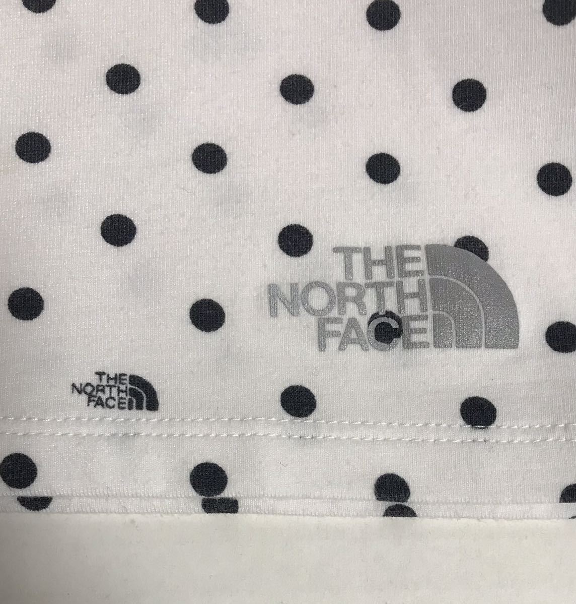 送料無料 THE NORTH FACE ノースフェイス ウィメンズ Tシャツ カットソー 半袖 フレンチスリーブ S ホワイト ドット NTW11371