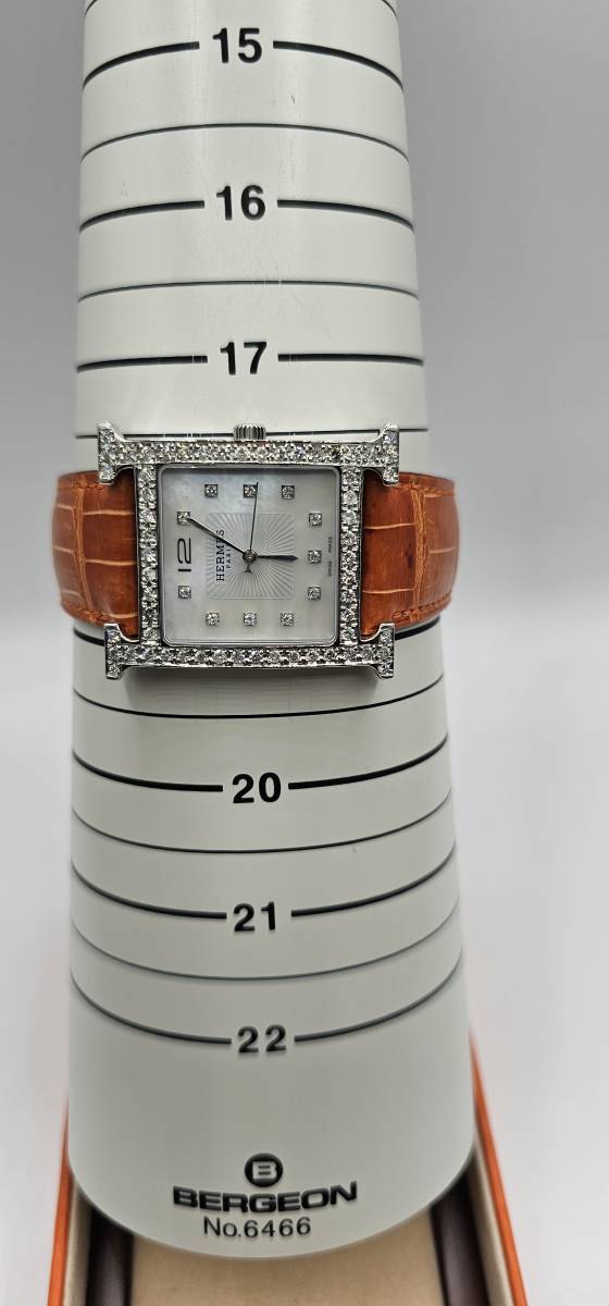 【お1人様1点限り】 99500円 【エルメス】参考価格180万円♪Hウォッチ♪HH1.810 Hウォッチ