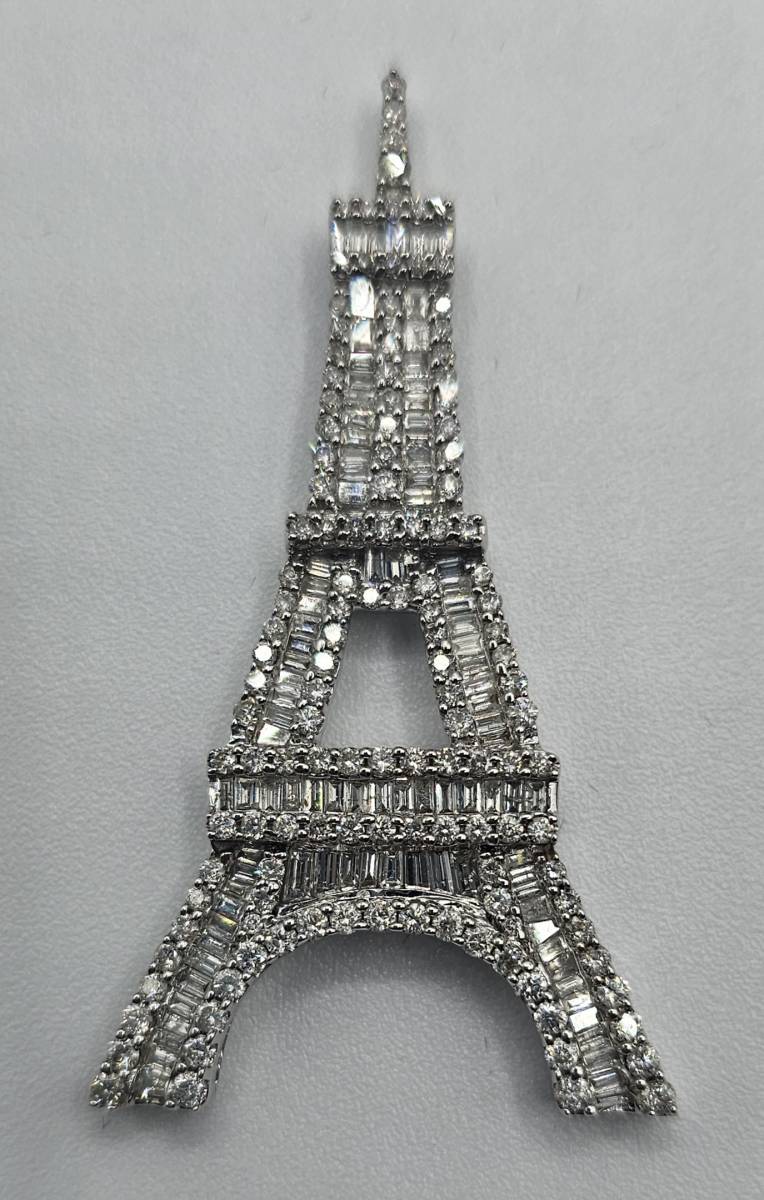 大人 可愛い 服 新品♪参考価格298万円♪D2.65ct♪K18WG♪約8g ダイヤモンド