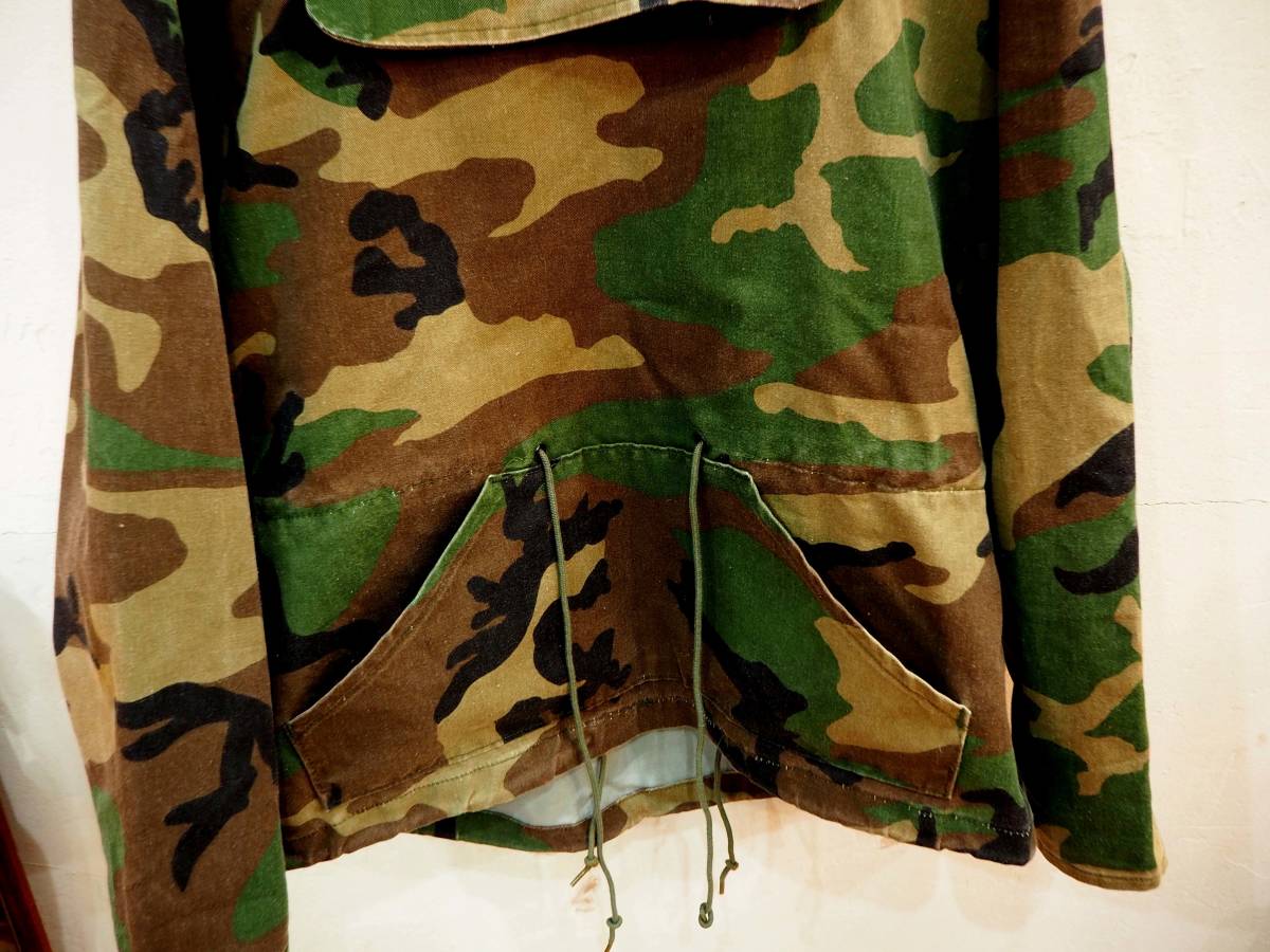 ◆US.ARMY Military anorak parka Camo Woodland Men's M サイズM ミリタリー パーカー フーディ カモフラ 迷彩 アノラック◆_画像3