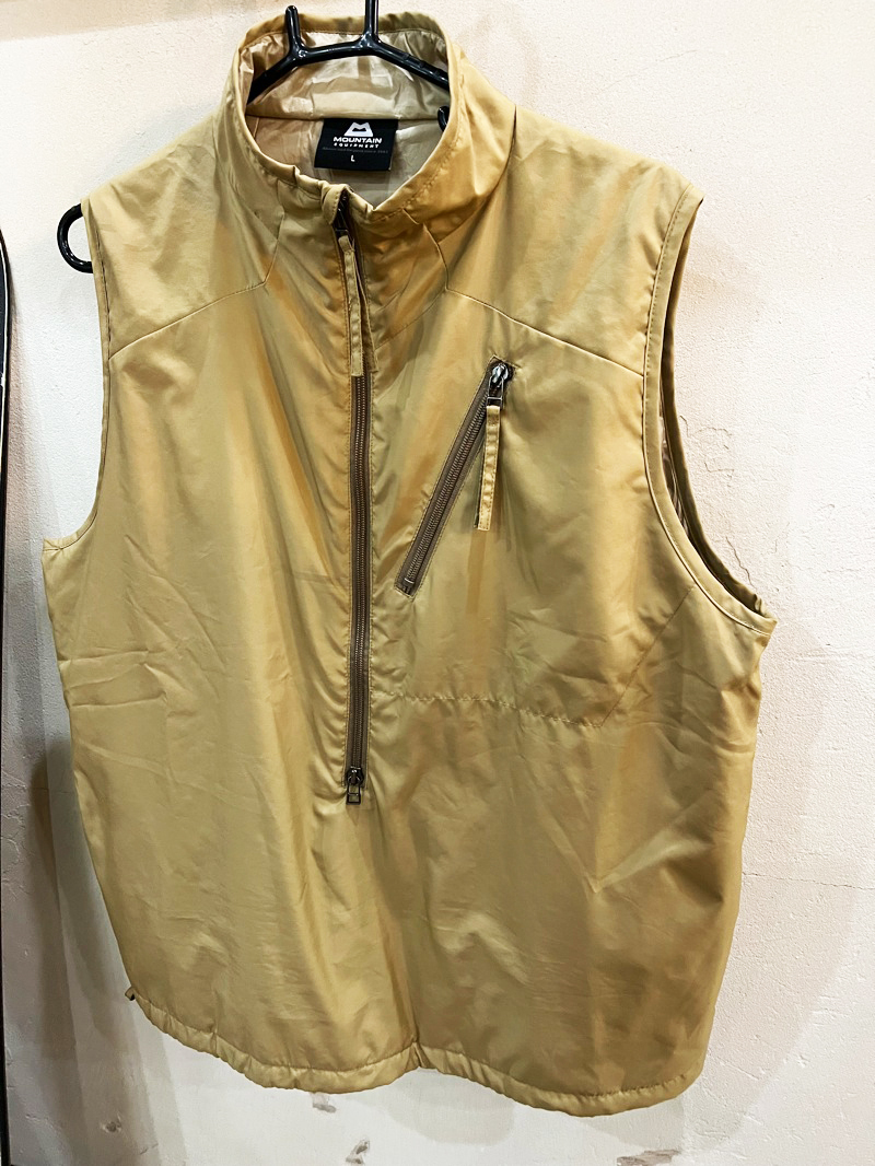 N13★MOUNTAIN EQUIPMENT/マウンテンイクィップメント L7 PRIMALOFT VEST プリマロフトベスト インナーベスト ベージュ Lサイズ USED ★_画像3