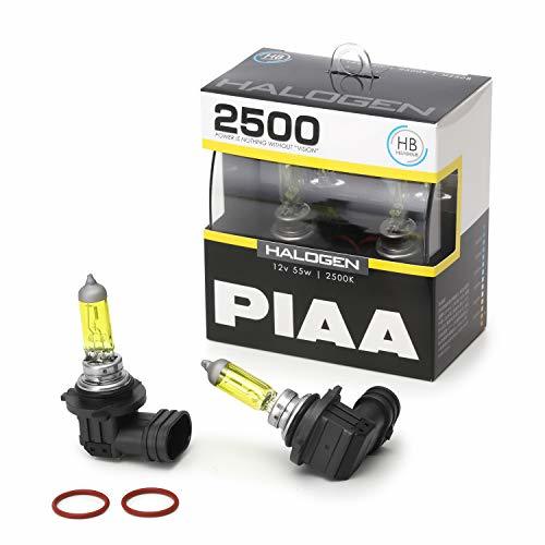 PIAA ヘッドライト・フォグランプ用 ハロゲン 2500K イエローバルブ 12V 55W HB(HB3/HB4共用) 車検対応 2個入 HS_画像1