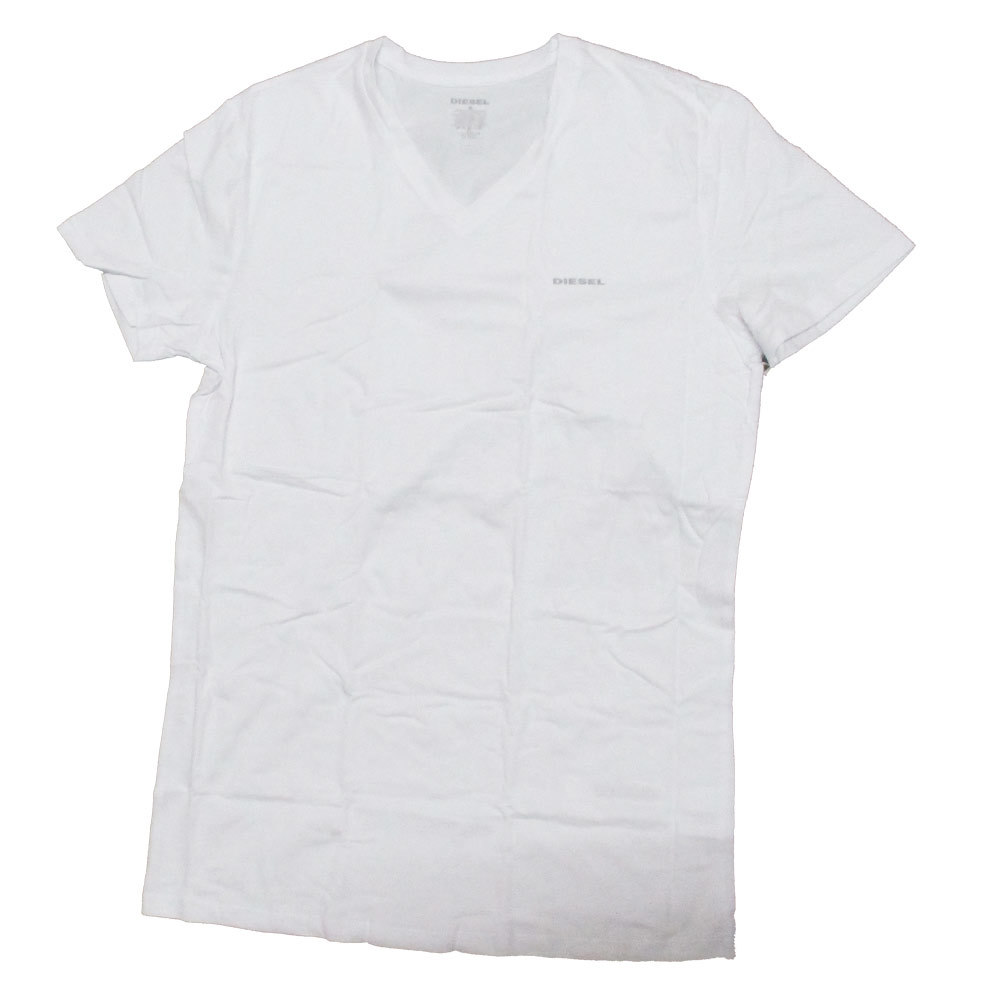 Tシャツ 3枚セット メンズ Vネック ホワイト Ｌサイズ DIESEL ディーゼル SPDM/AALW 3PK/8240/送料無料_画像2