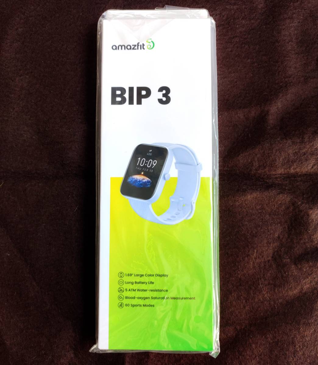 ブランド雑貨総合 Amazfit Bip 3 スマートウォッチ ブルー ☆未開封