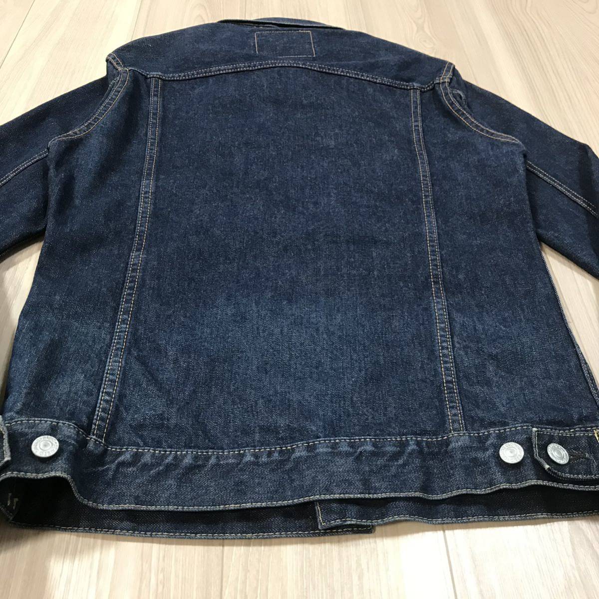 Denime 2nd type 507 MADE IN JAPAN 14.5oz denim jacket 42ドゥニーム タイト セカンド デニム ジャケット 日本製 トラッカー ビンテージ_画像4