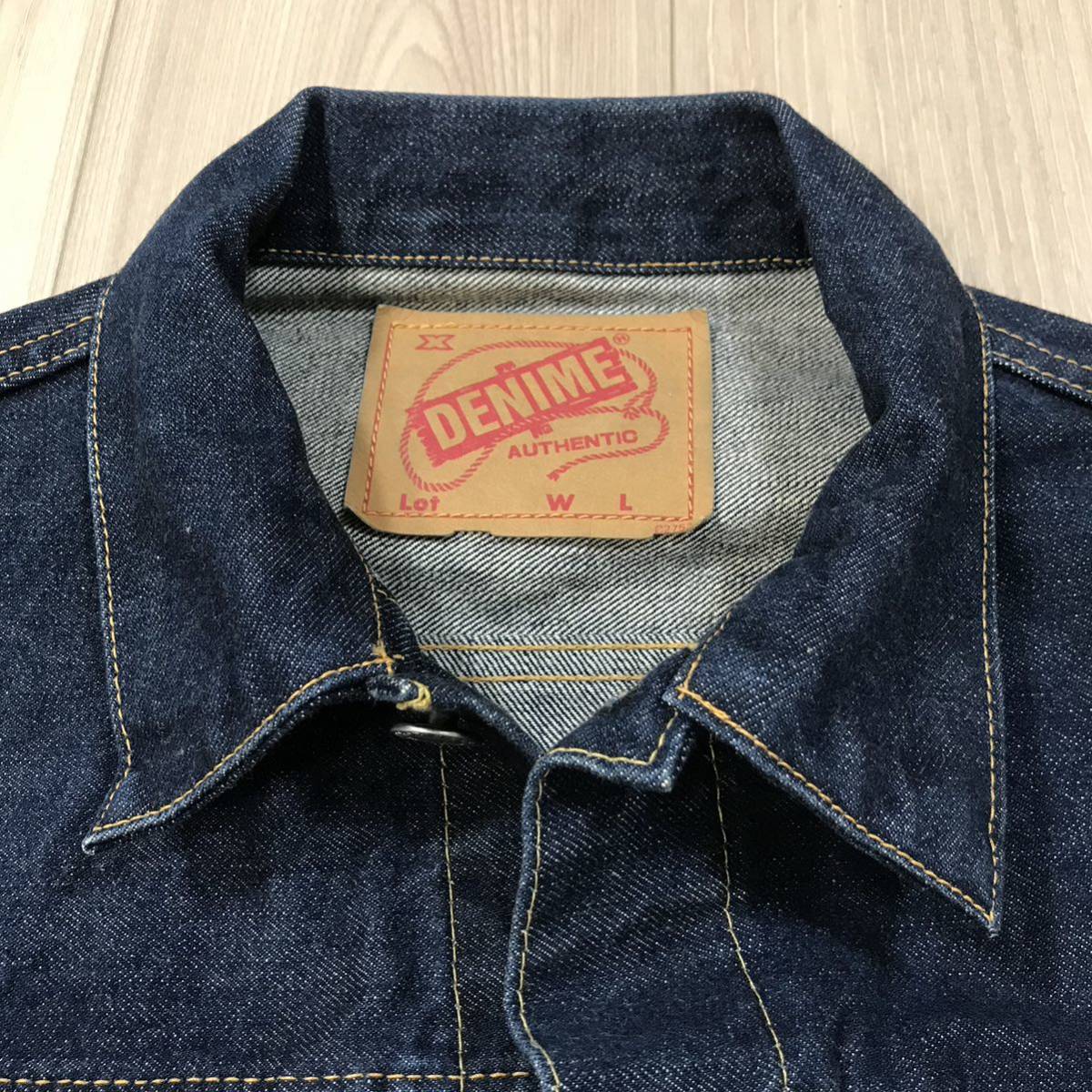 Denime 2nd type 507 MADE IN JAPAN 14.5oz denim jacket 42ドゥニーム タイト セカンド デニム ジャケット 日本製 トラッカー ビンテージ_画像5