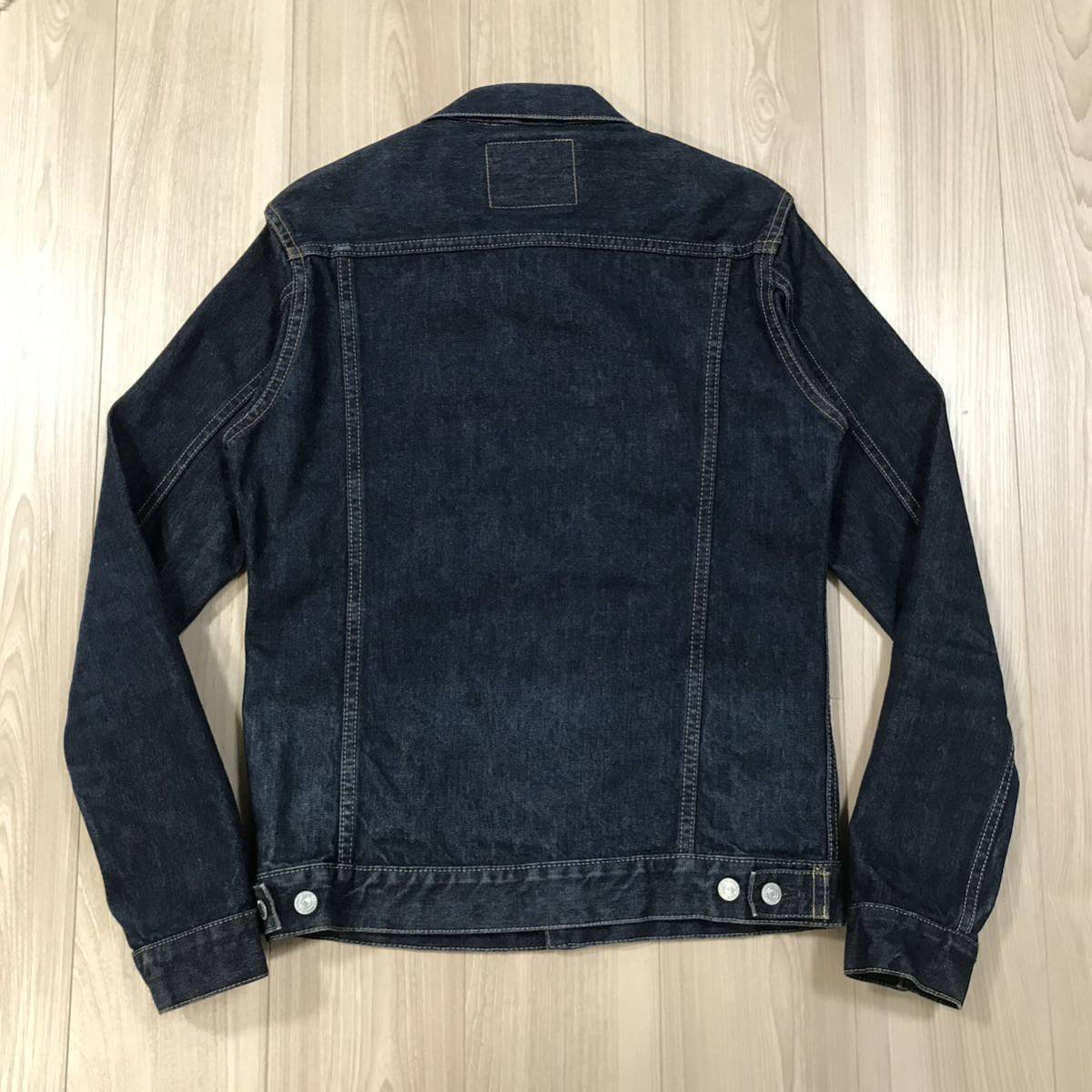 Denime 2nd type 507 MADE IN JAPAN 14.5oz denim jacket 42ドゥニーム タイト セカンド デニム ジャケット 日本製 トラッカー ビンテージ_画像3