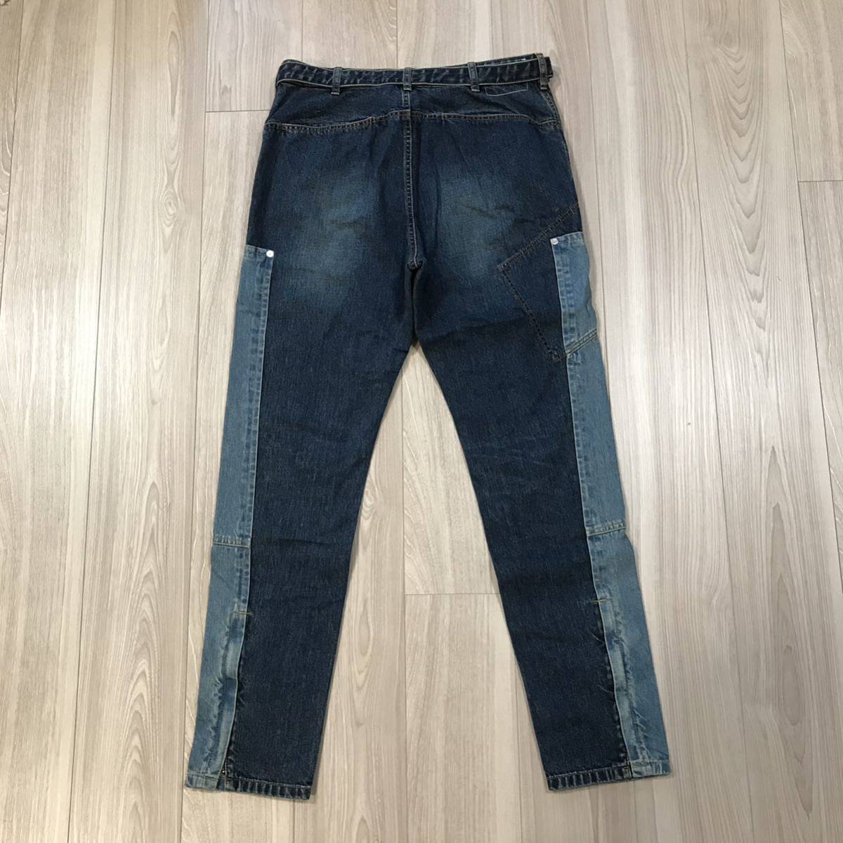 sacai zip denim 21SS 2513サカイ ダブルニー 裾ジップ スリム sacai zip denim 21SS 2513サカイ ダブルニー 裾ジップ スリム