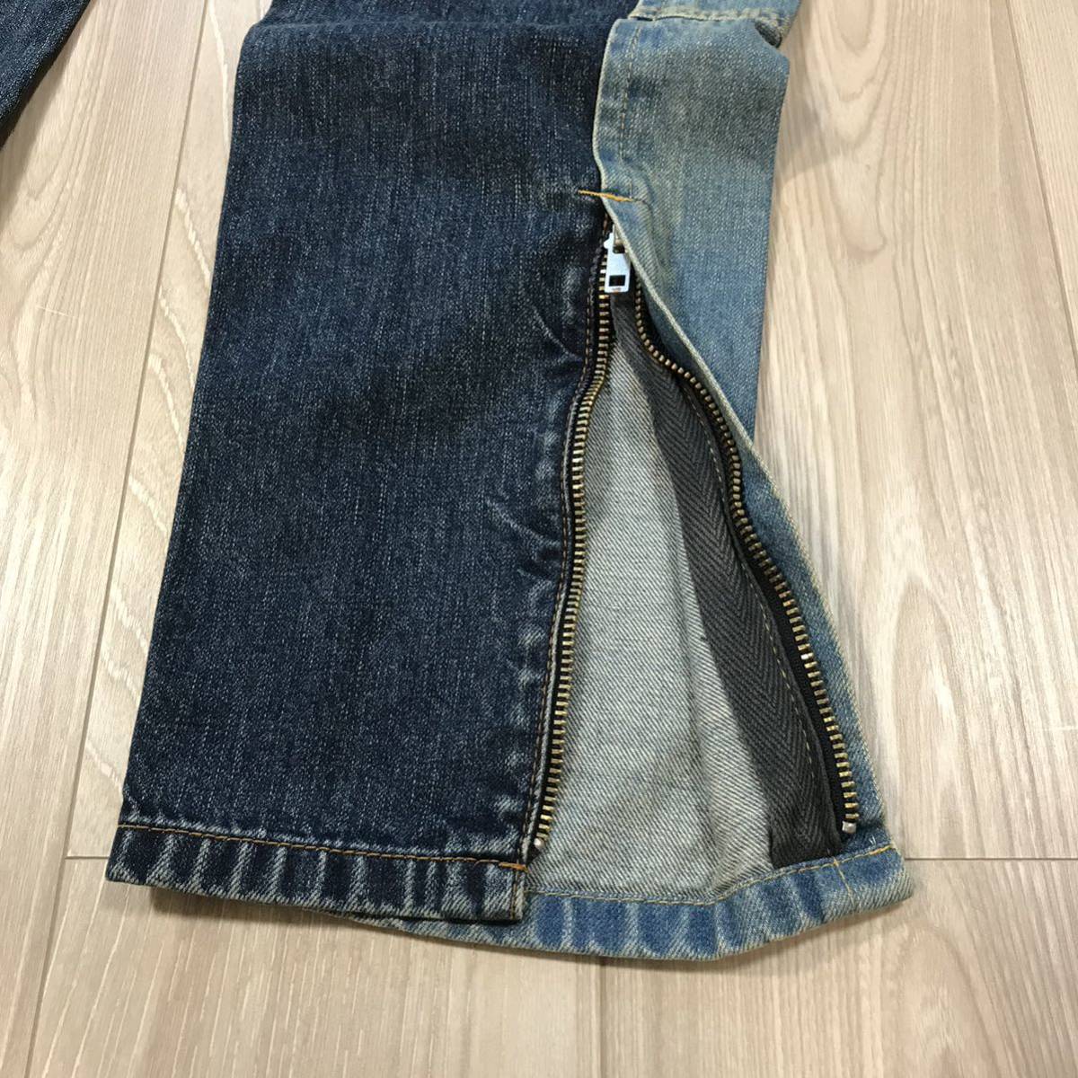 sacai zip denim 21SS 2513サカイ ダブルニー 裾ジップ スリム sacai zip denim 21SS 2513サカイ ダブルニー 裾ジップ スリム