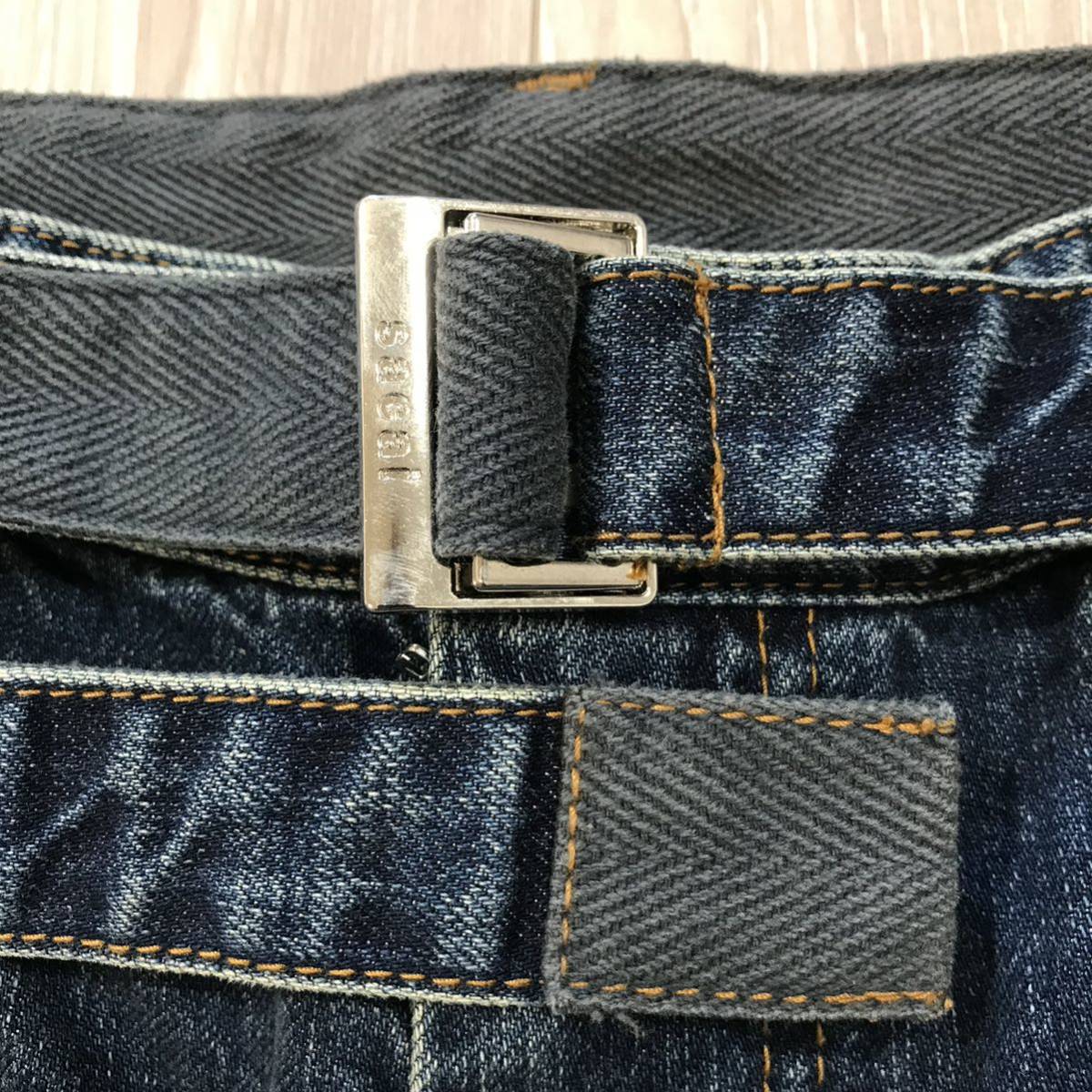 sacai zip denim 21SS 2513サカイ ダブルニー 裾ジップ スリム sacai zip denim 21SS 2513サカイ ダブルニー 裾ジップ スリム