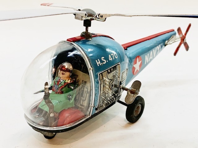 ブリキのおもちゃ ヘリコプター 玩具 昭和レトロ 当時物 ブリキ 航空機