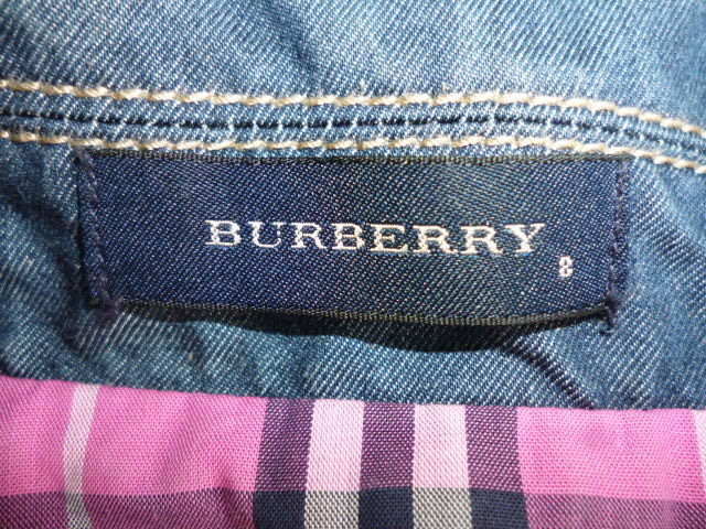 BURBERRY バーバリー 　ダンガリーボレロ 薄手デニム　ショートジャケット ８　C.W.F_画像4