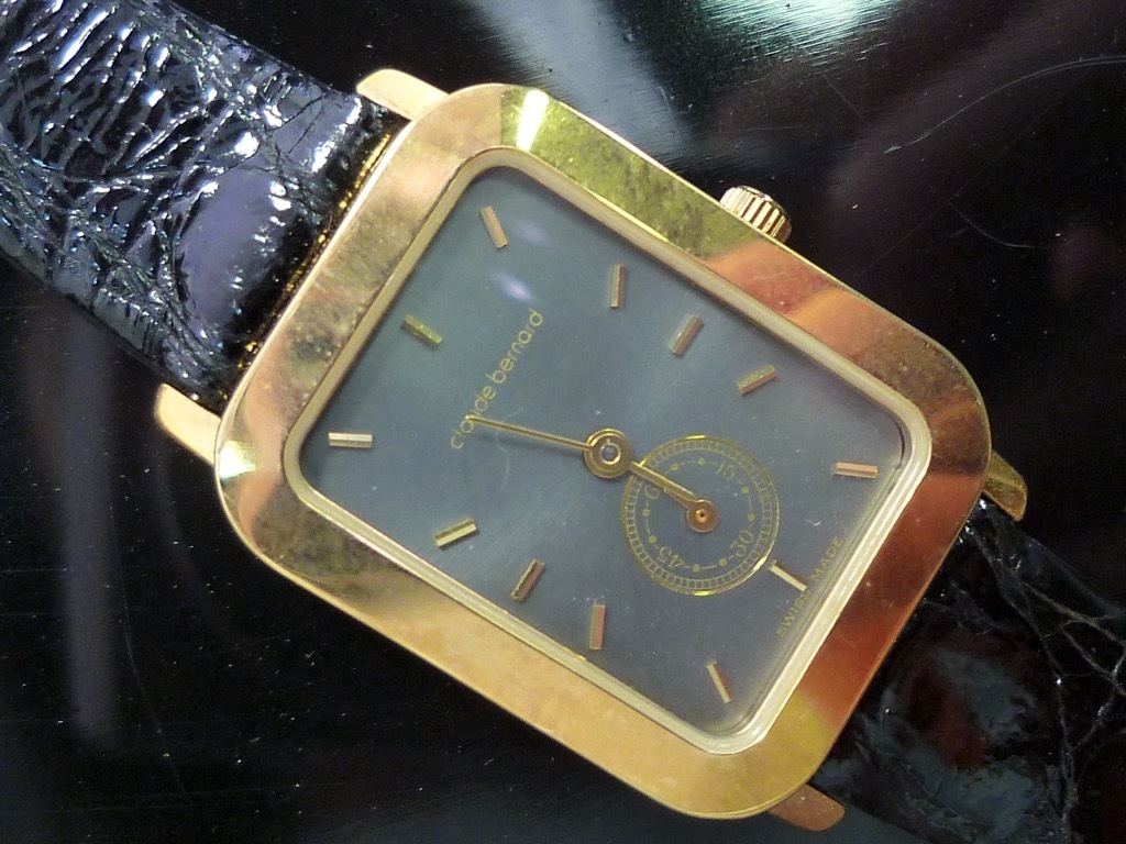 参考83,000円 Claude Bernard クロードベルナール 高級感 腕時計 未使用 レディース スイス製 ベルトレザー ワニ革 クロコダイル 箱_QP5の画像7