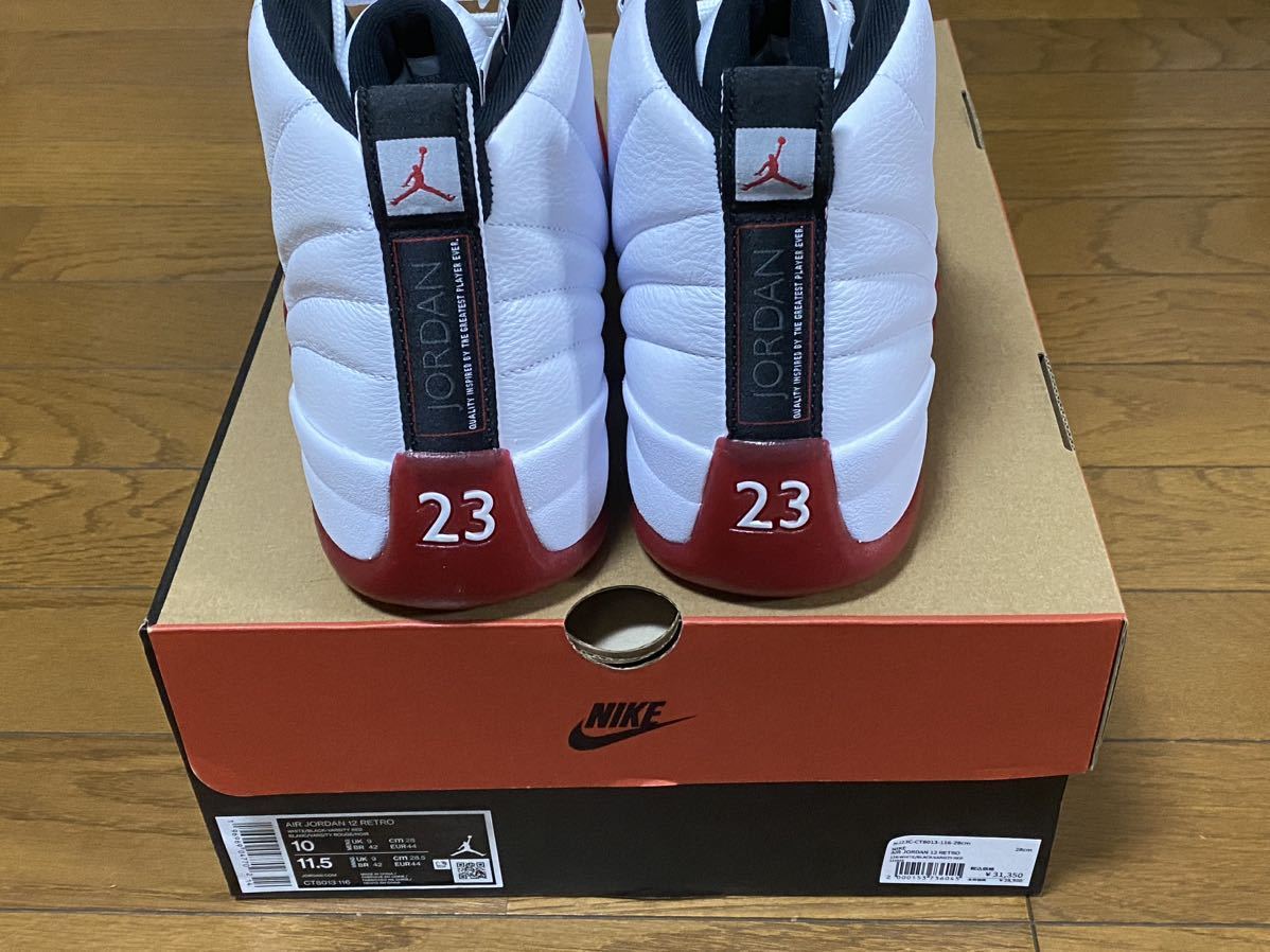 28㎝ ナイキ エアジョーダン12 チェリー 2023 国内正規品 NIKE AIR JORDAN12_画像5