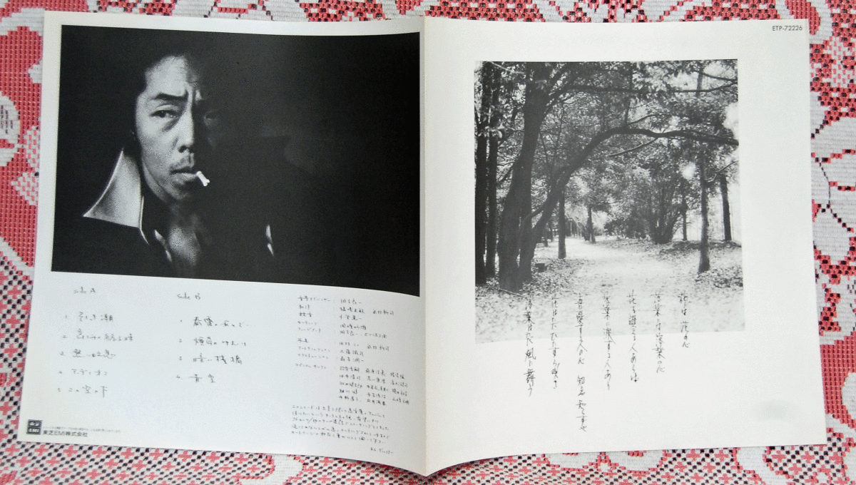 LP●谷村新司/引き潮/ETP-72226