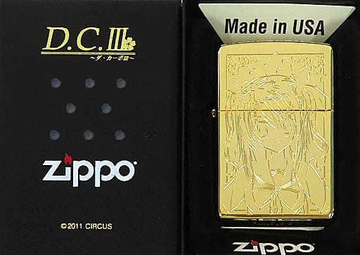 森園立夏 Gold Limited ZIPPOライター D.C.III～ダ・カーポIII～ C80グッズ 　リッカ・グリーンウッド_画像1