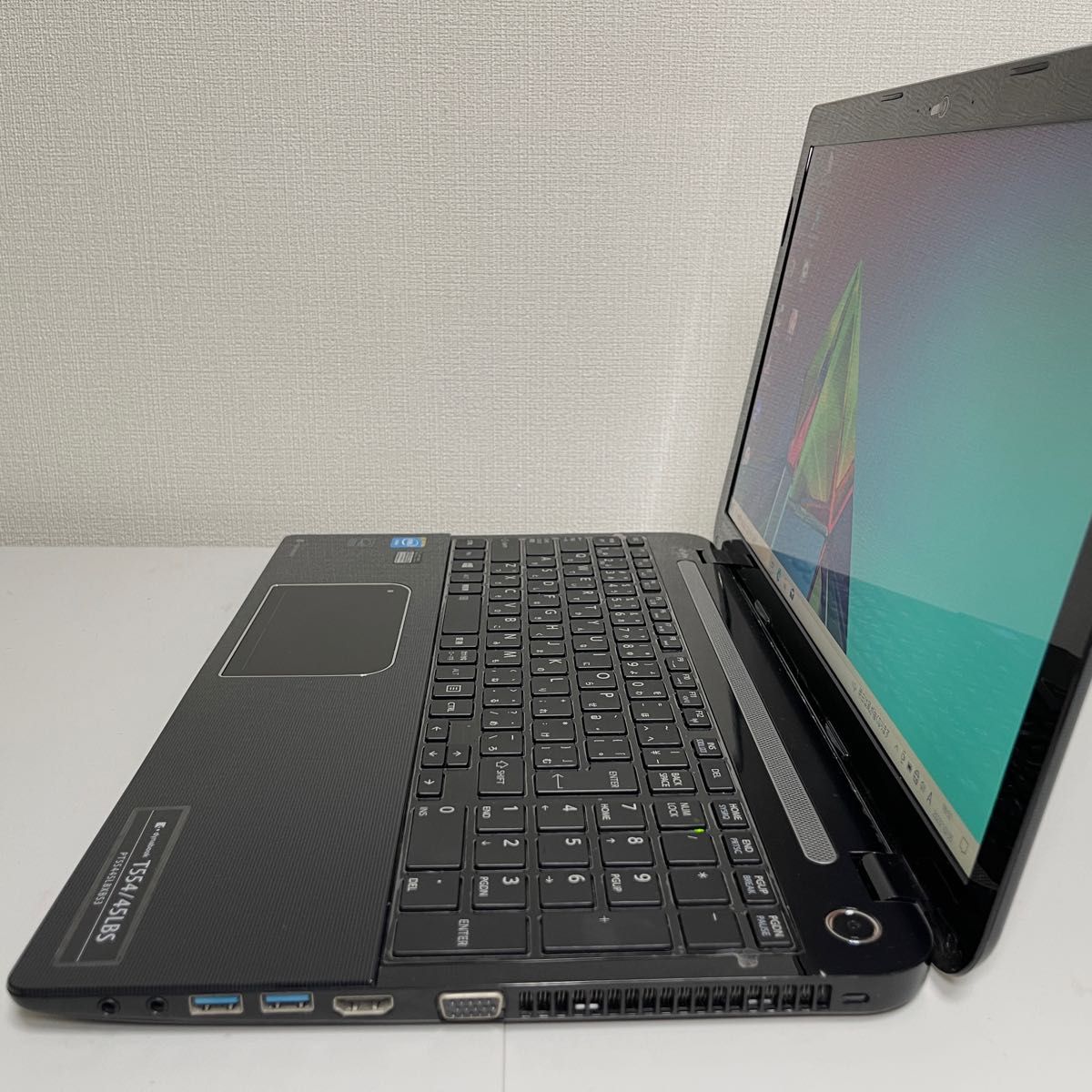 257 シンプルな黒!Dynabook 薄型ボディ カメラ付 初期設定済