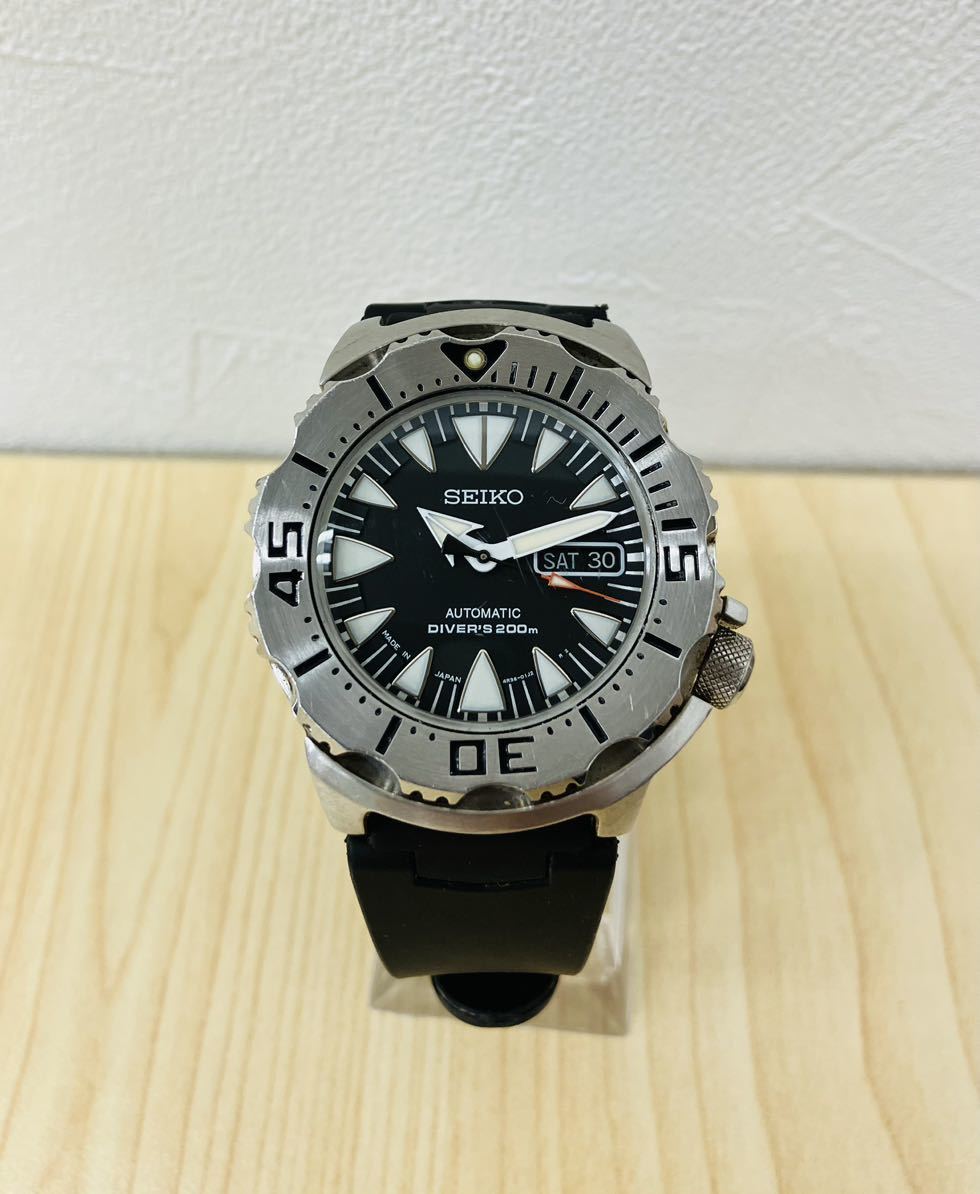 「4340」SEIKO セイコー ダイバーズ 4R36-01J0 メンズ 腕時計 自動巻き 稼働品