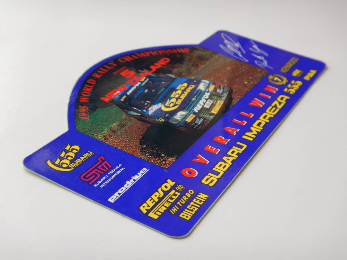● 1995 WRC ステッカー ● SUBARU IMPREZA 555 ● スバル インプレッサ 555 (検) 当時物 STI ラリー ニュージーランド NEW ZEALAND JDM_画像2