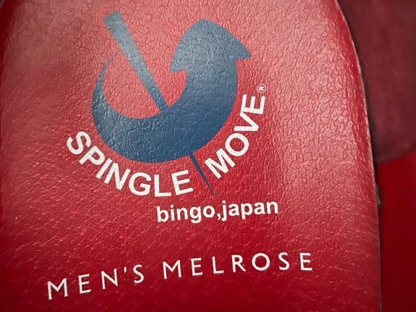 美品!! 別注!! SPNGLE MOVE MEN'S MELROSE SPM-168 メルローズ レザー ブラウン パイソン 日本製 size LL MADE IN JAPAN