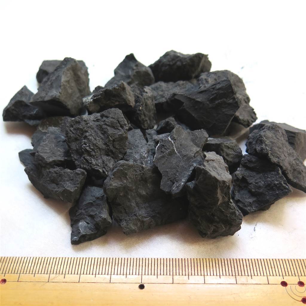 北海道産　ブラックシリカ（黒鉛珪石） 原石S 約150ｇ 【榎本通商12471】_画像3