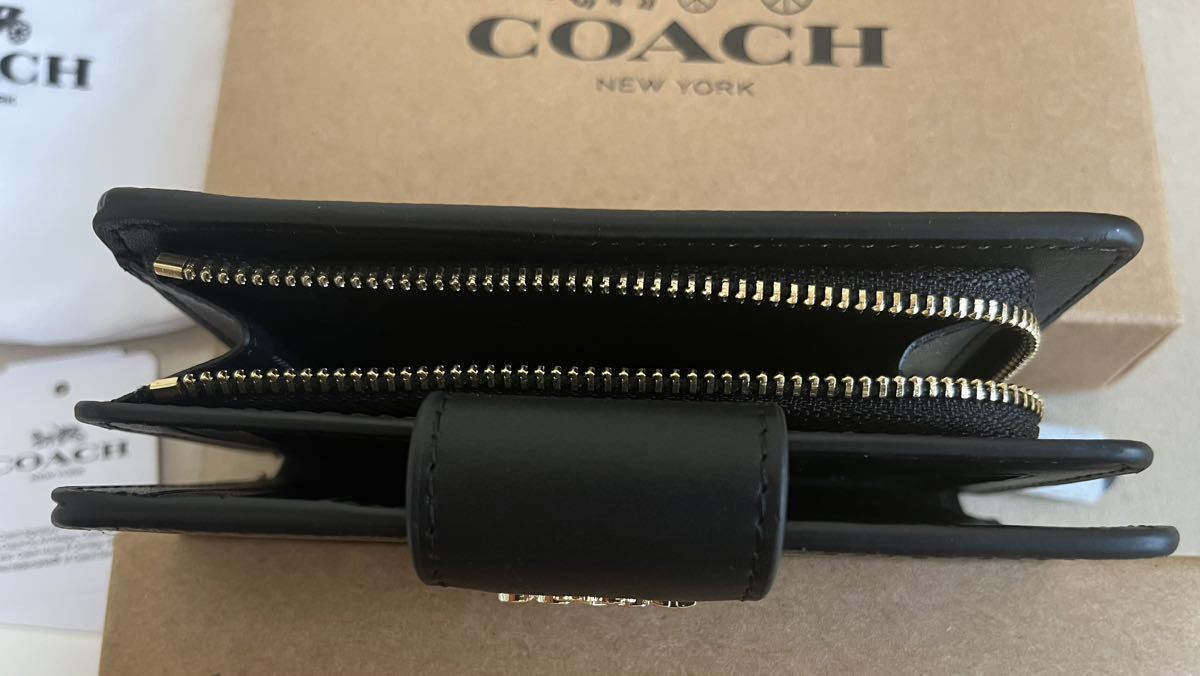 COACH 二つ折り財布 ミディアム コーナー ジップ C0082 ブラウン