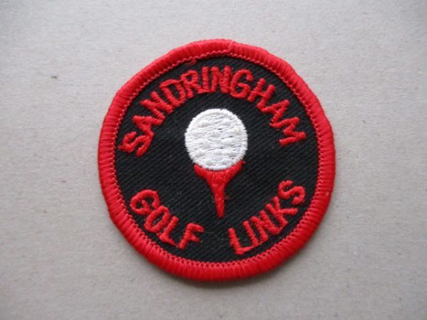 70s SANDRINGHAM GOLF LINKS ワッペン/メルボルンGCオーストラリア ゴルフPATCHカントリークラブCCビンテージvintageパッチGOLF V195_画像1