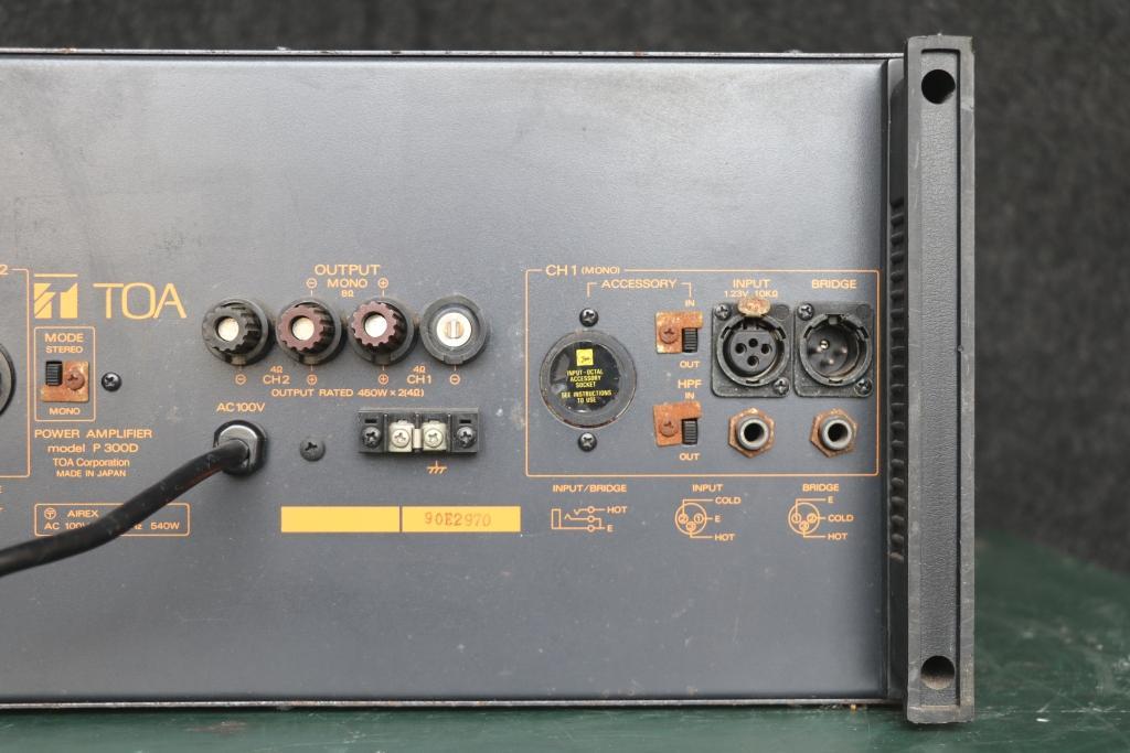 TOA power amplifier P300D secondhand goods junk 