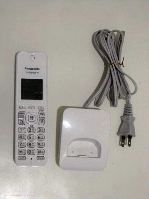 Panasonic パナソニック コードレス電話機子機 KX-FKD404-W_画像1