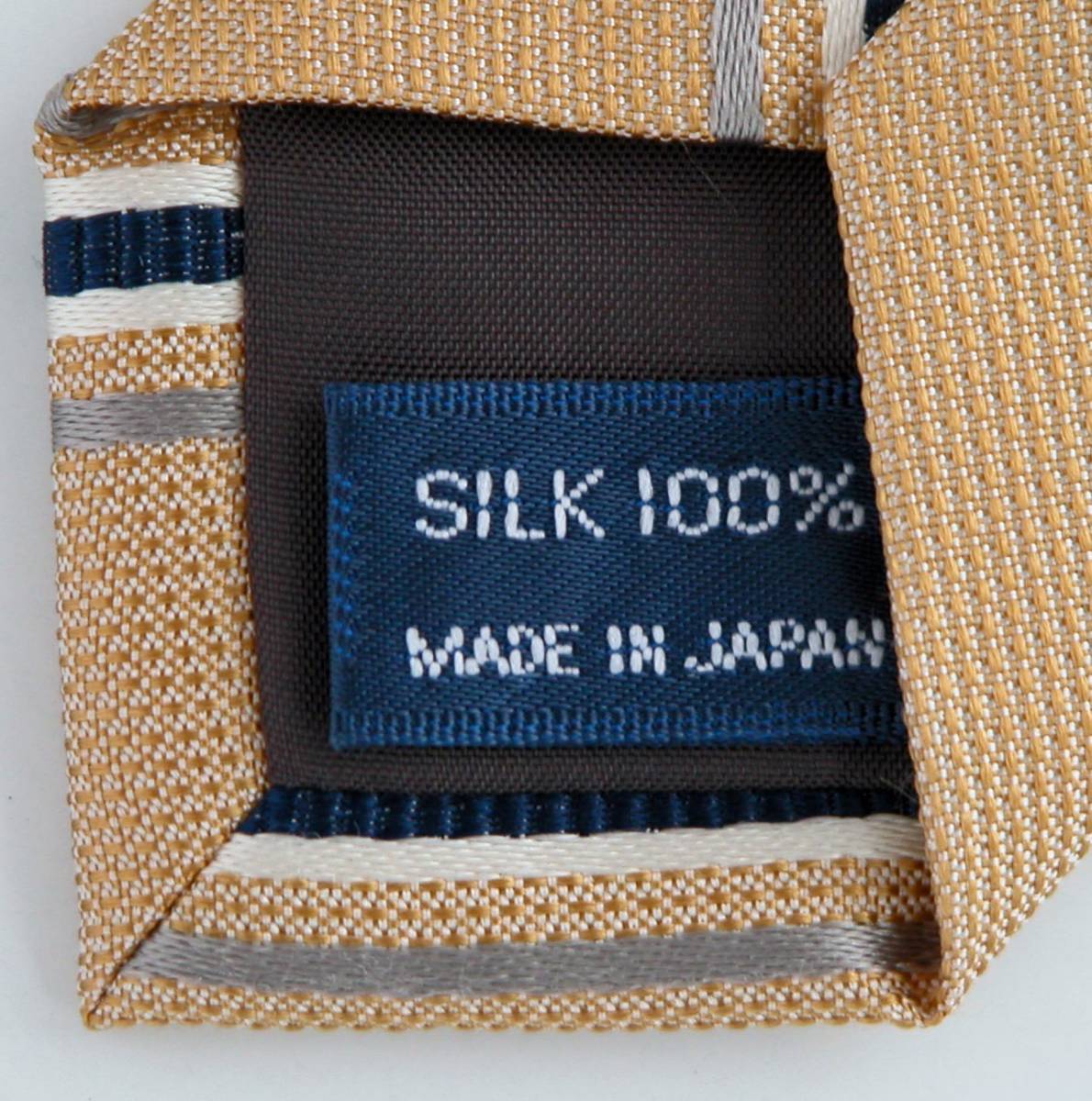 チャップスラルフローレン CHAPS Ralph Lauren レジメンタル　ストライプ　シルク 日本製 メンズ ネクタイ _画像3
