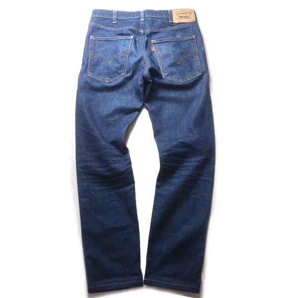 1960s! Levi's リーバイス LVC 605 BIG E ハイウエスト スリム スキニー ジーンズ デニムパンツ オレンジタブ 42TALON 濃紺 W30 メンズ_画像3