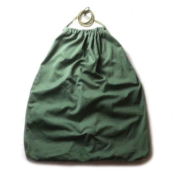 U.S.ARMY! 60s USA製 米軍 ヴィンテージ ミリタリー バラック ランドリーバッグ 巾着袋 カーキ グリーン 緑 大きいサイズ 希少 02_画像1