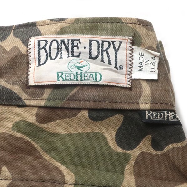 超希少! 80s USA製 REDHEAD BONE-DRY ヴィンテージ フロッグスキン ダックハンターカモ ミリタリー フィールド パンツ 大きいサイズ メンズ_画像9