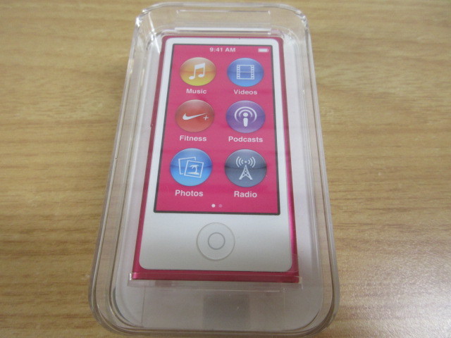 2D3-3「未開封 Apple iPod nano 第7世代 16GB ピンク」MKMV2J A1446